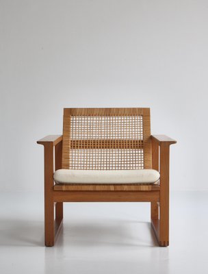 Oak & Teakwood 246 Lounge Chair by Børge Mogensen for Fredericia, 1957, Set of 2