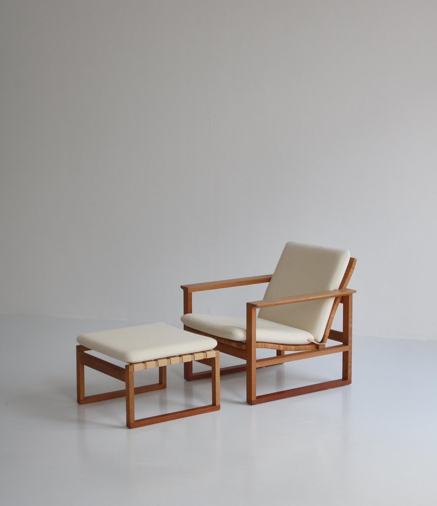 Oak & Teakwood 246 Lounge Chair by Børge Mogensen for Fredericia, 1957, Set of 2