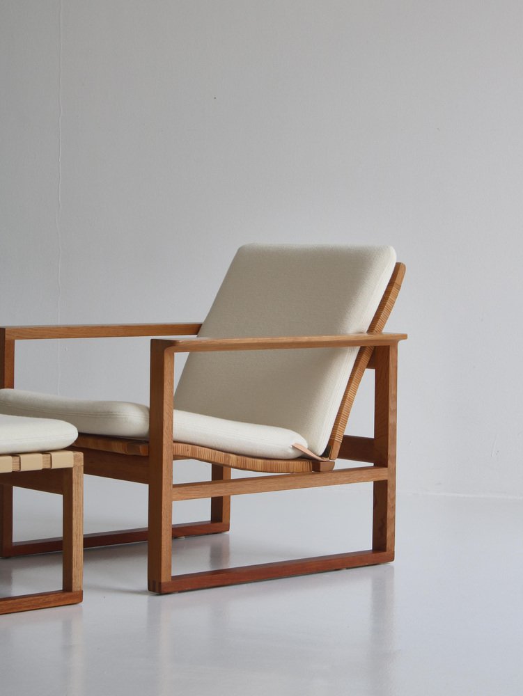 Oak & Teakwood 246 Lounge Chair by Børge Mogensen for Fredericia, 1957, Set of 2