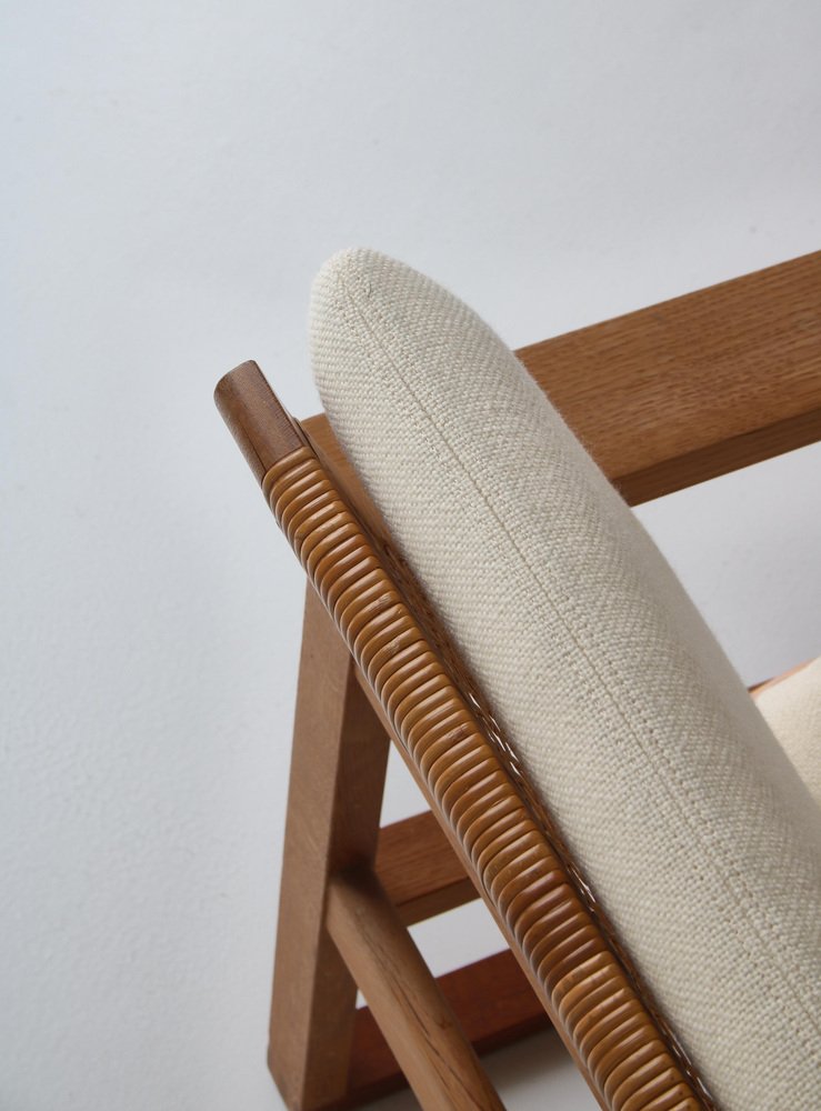 Oak & Teakwood 246 Lounge Chair by Børge Mogensen for Fredericia, 1957, Set of 2