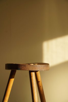 Oak Tripod Stool, 1960s-MXF-1452517