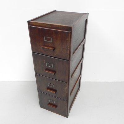 Oak Union Office Chest of Drawers with 4 Drawers-TL-968763