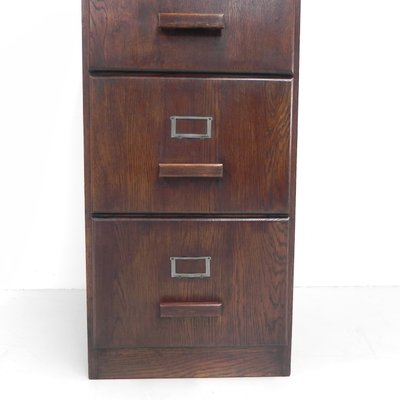 Oak Union Office Chest of Drawers with 4 Drawers-TL-968763