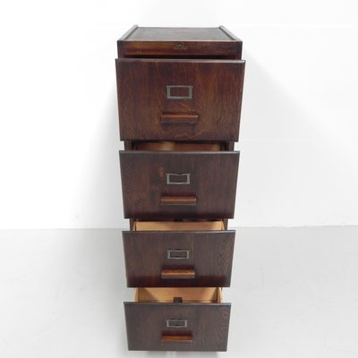 Oak Union Office Chest of Drawers with 4 Drawers-TL-968763