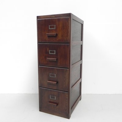 Oak Union Office Chest of Drawers with 4 Drawers-TL-968763