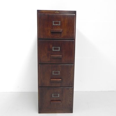 Oak Union Office Chest of Drawers with 4 Drawers-TL-968763