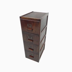 Oak Union Office Chest of Drawers with 4 Drawers-TL-968763