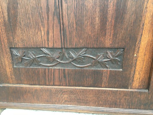 Oak Wardrobe Doors, 19th Century, Set of 2-WQQ-1049646