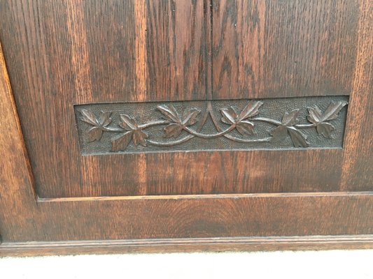 Oak Wardrobe Doors, 19th Century, Set of 2-WQQ-1049646