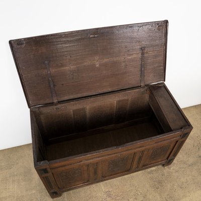 Oak Wood Blanket Chest-YK-1329456