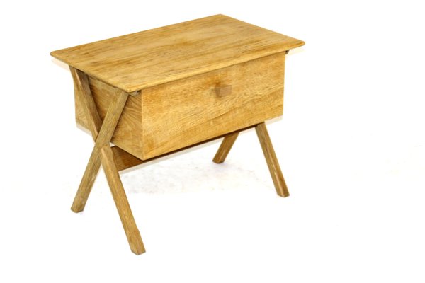 Oak Worktable, Sweden, 1960s-GEK-1010463