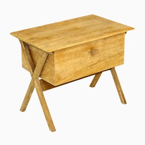 Oak Worktable, Sweden, 1960s-GEK-1010463