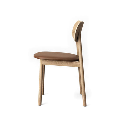 Decotique Elephant Dining Chair Natural Oak/Brown Leather