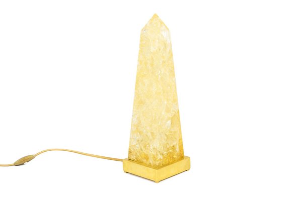 Obelisk Table Lamp in Fractal Resin by Pierre Giraudon, 1970s-CEJ-667118