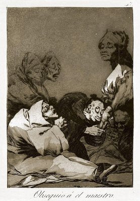 Obsequio a El Maestro - Origina Etching and Aquatint by Francisco Goya - 1869 1869-ZCI-761529