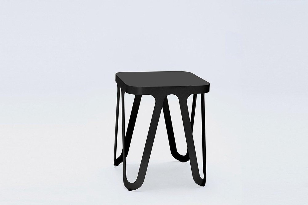 Ocean Blue Loop Stool by Sebastian Scherer