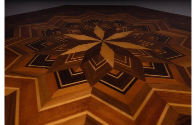 Octagonal Inlaid Coffee Table-SRP-1732820