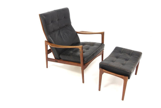 Örenäs Lounge Chair by Ib Kofod-Larsen for Olof Persons Fåtöljindustri Jönköping, Sweden, 1960s, Set of 2