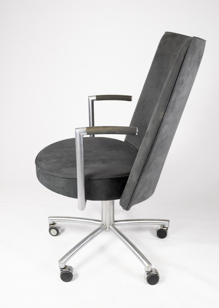 Office Chair Model J70 in Dark Grey Fabric by Johannes Foersom