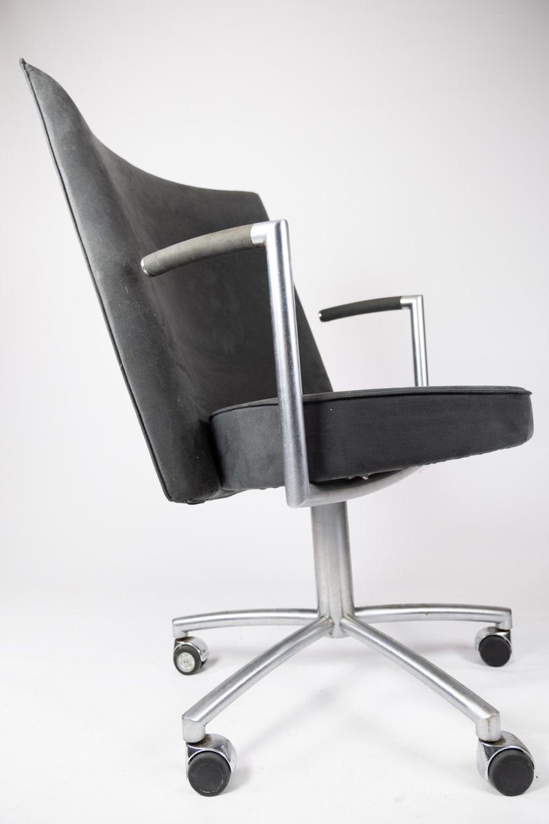 Office Chair Model J70 in Dark Grey Fabric by Johannes Foersom