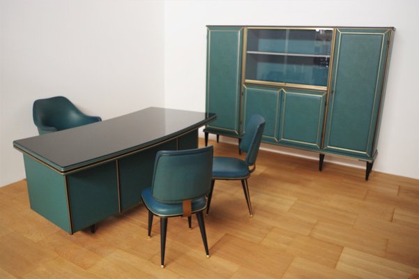 Office Desk by Umberto Mascagnis, 1950s, Set of 5-KNM-981723