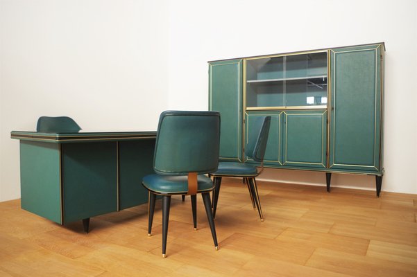 Office Desk by Umberto Mascagnis, 1950s, Set of 5-KNM-981723