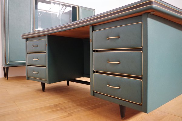 Office Desk by Umberto Mascagnis, 1950s, Set of 5-KNM-981723