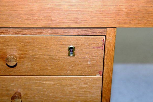 Office Desk in Oak, Sweden, 1960s-GEK-1029238