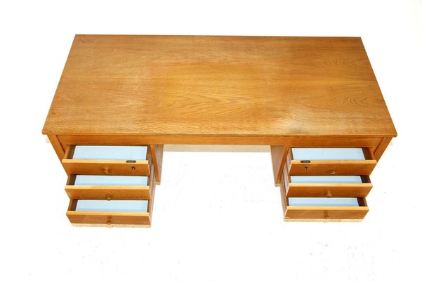 Office Desk in Oak, Sweden, 1960s-GEK-1029238