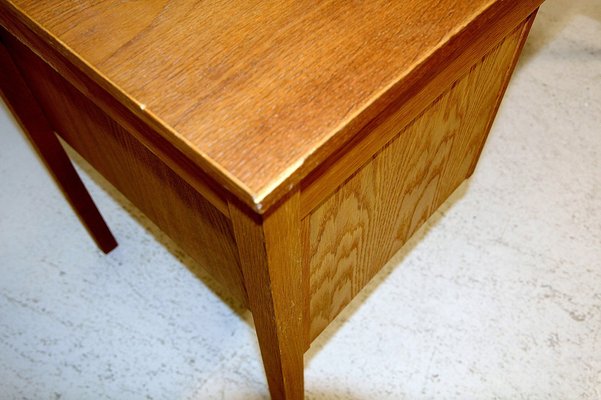 Office Desk in Oak, Sweden, 1960s-GEK-1029238