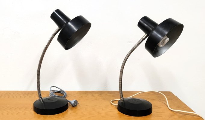 Office Desk Lamp in Black, Czechoslovakia, 1970s-ZWG-1821158