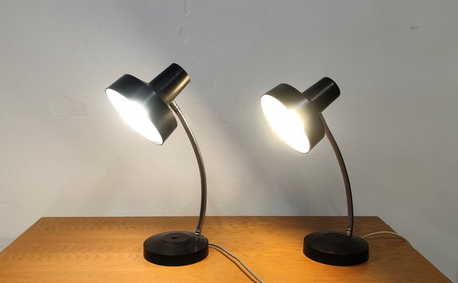 Office Desk Lamp in Black, Czechoslovakia, 1970s-ZWG-1821158