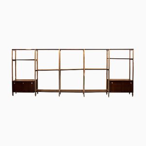 Office Modular Steel Wood Italian Shelf from ICF Padova, Italy, 1970s-UZ-862814