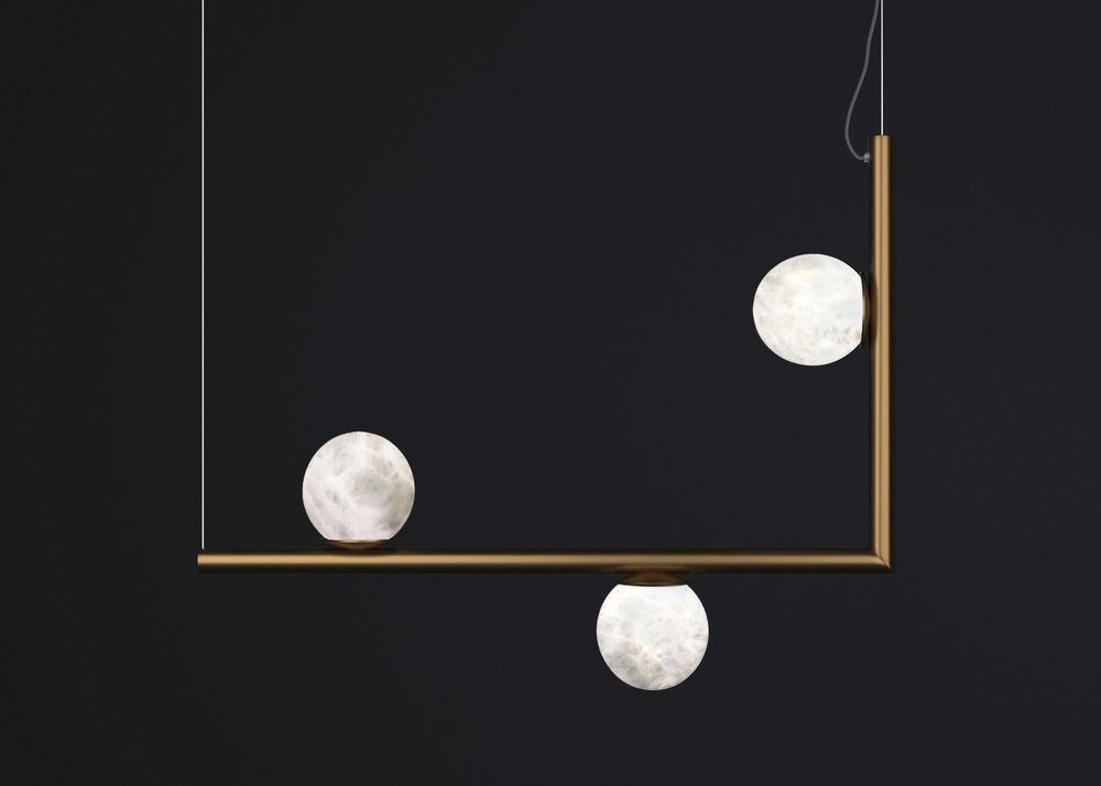 Ofione 1 Bronze Pendant Lamp by Alabastro Italiano