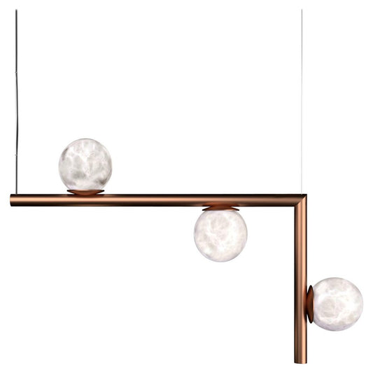 Ofione 2 Copper Pendant Lamp by Alabastro Italiano