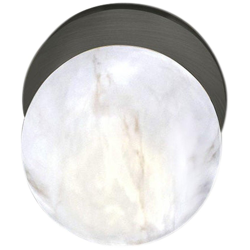 Ofione Brushed Black Metal Wall Light by Alabastro Italiano