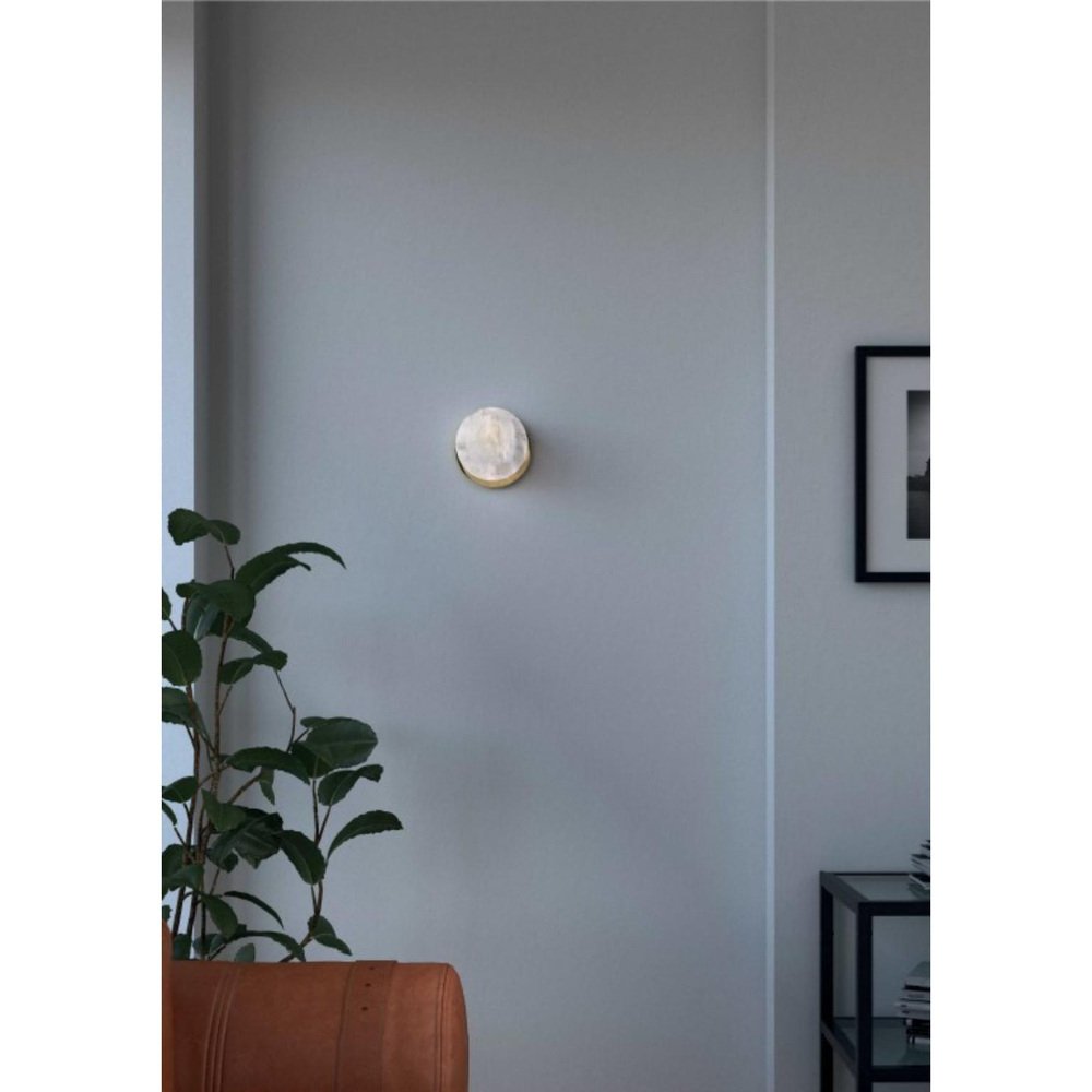 Ofione Brushed Black Metal Wall Light by Alabastro Italiano