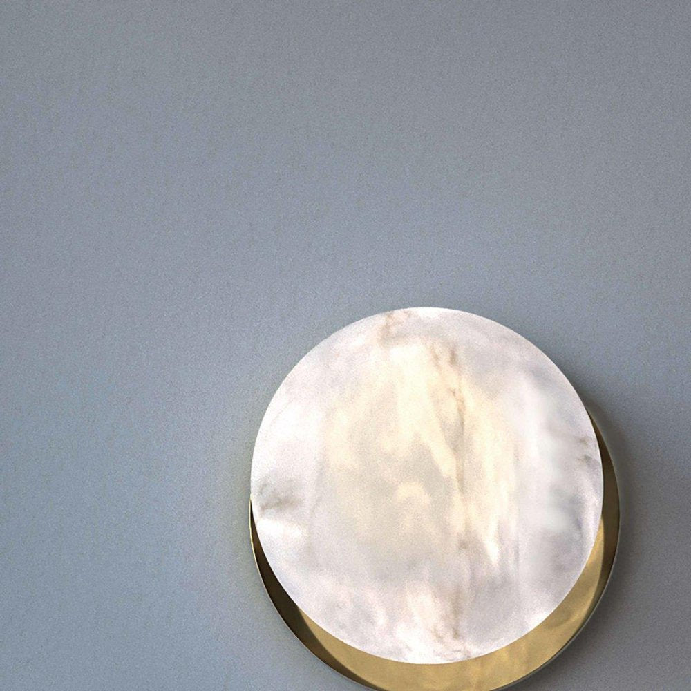 Ofione Brushed Brass Applique by Alabastro Italiano