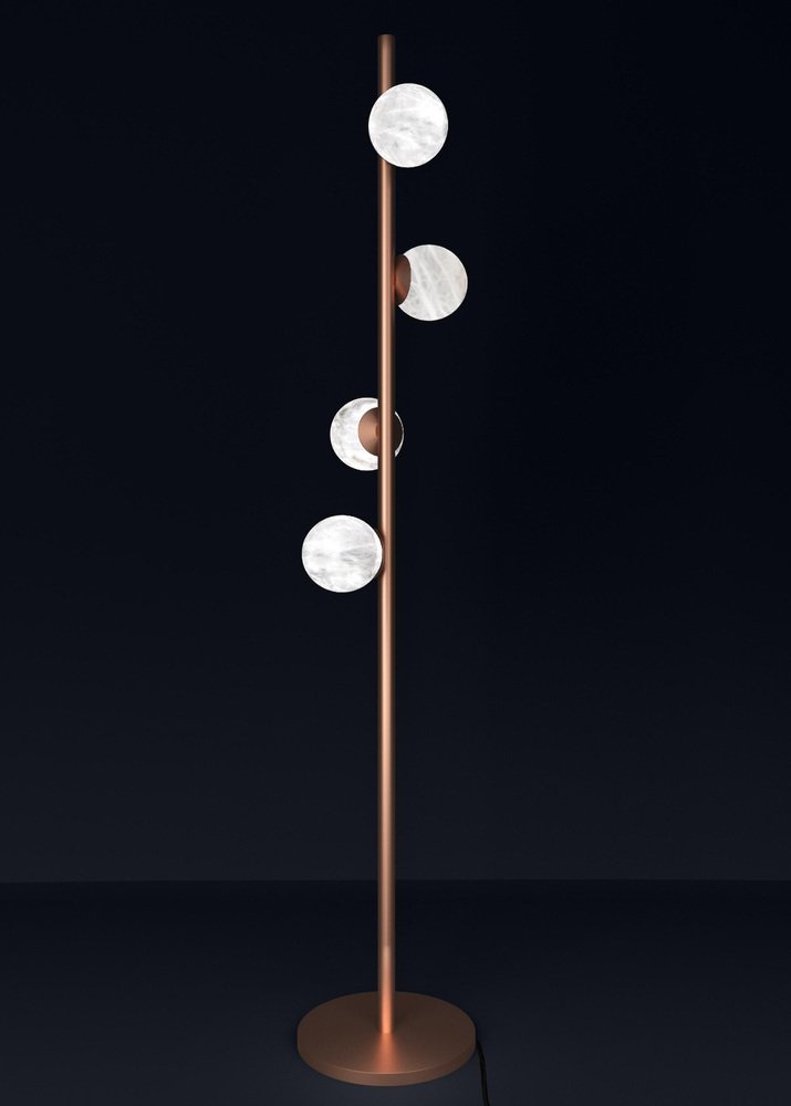 Ofione Copper Floor Lamp by Alabastro Italiano