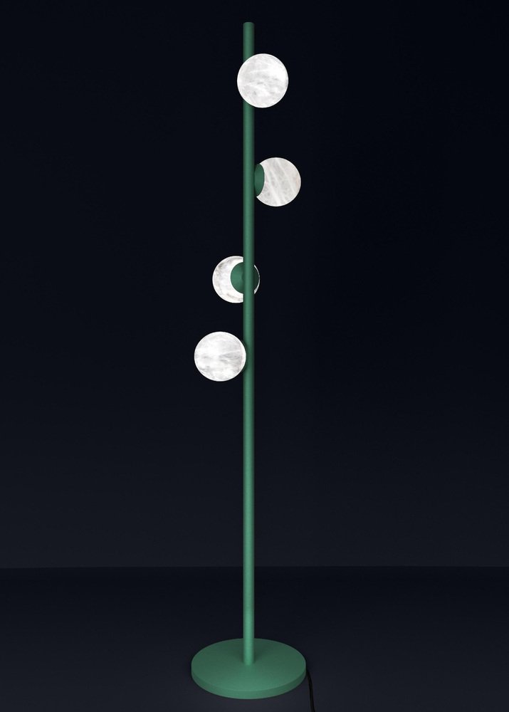 Ofione Freedom Green Metal Floor Lamp by Alabastro Italiano