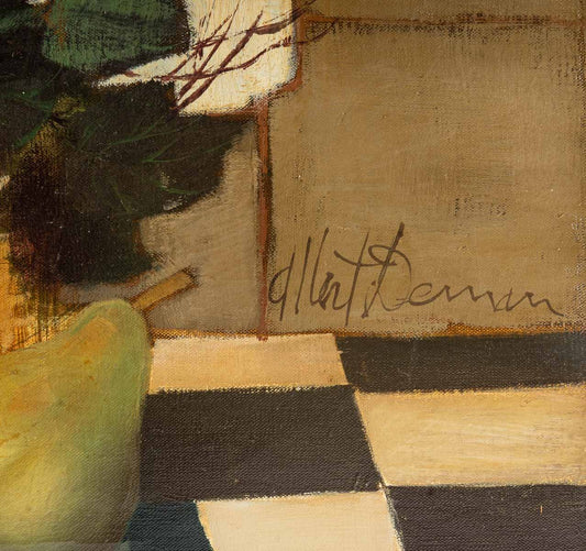 Oil on Canvas, Albert Deman, Still Life, 20th-Century