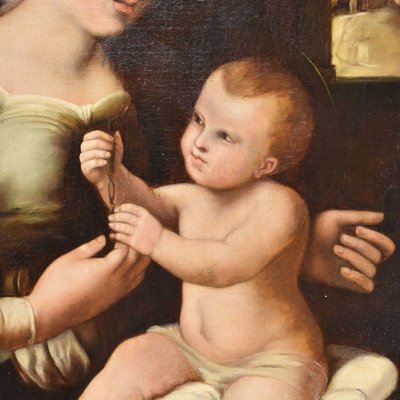 Oil on Canvas, Madonna with Child, 19th Century-YVI-852442