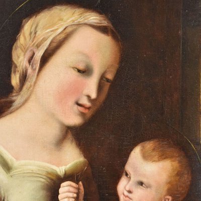 Oil on Canvas, Madonna with Child, 19th Century-YVI-852442