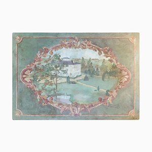 Oil on Canvas of the Chateau de la Marche en Nievre, 1950s-WFS-744805