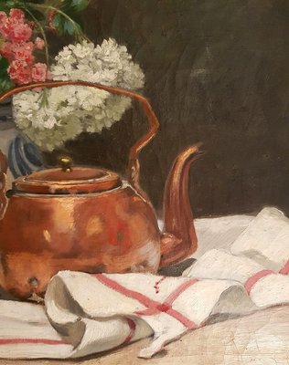 Oil On Canvas Still Life Painting, 19th-Century-BSB-737982