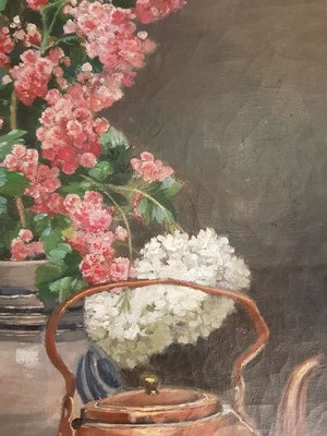 Oil On Canvas Still Life Painting, 19th-Century-BSB-737982