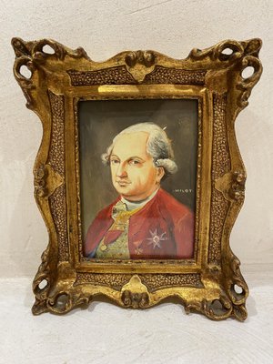 Oil on Copper Portraits by Milot, Italy, 1880s, Set of 2-PYA-1789418