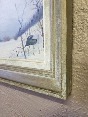 Oil on Panel, Winter Landscape-AIU-803457