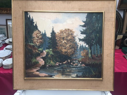 Oil Painting by Louis-Jules Dumoulin, 1920s-WQQ-655861