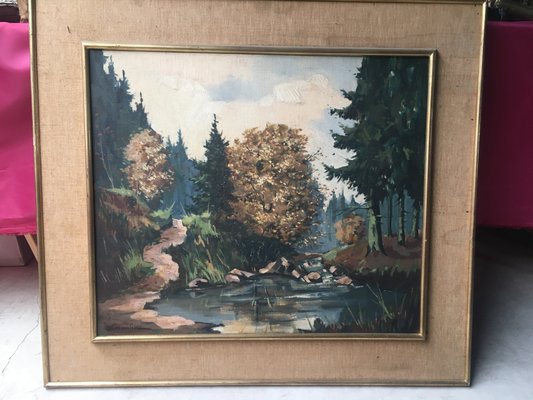 Oil Painting by Louis-Jules Dumoulin, 1920s-WQQ-655861